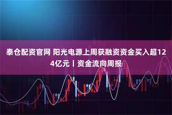 泰仓配资官网 阳光电源上周获融资资金买入超124亿元丨资金流向周报