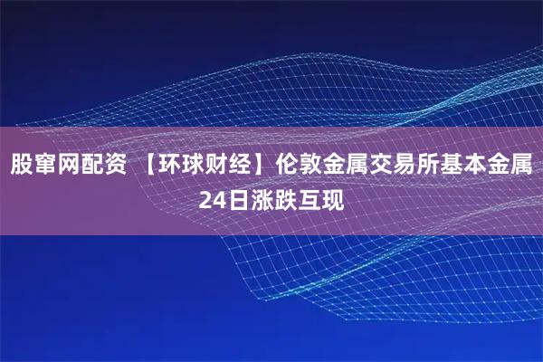 股窜网配资 【环球财经】伦敦金属交易所基本金属24日涨跌互现